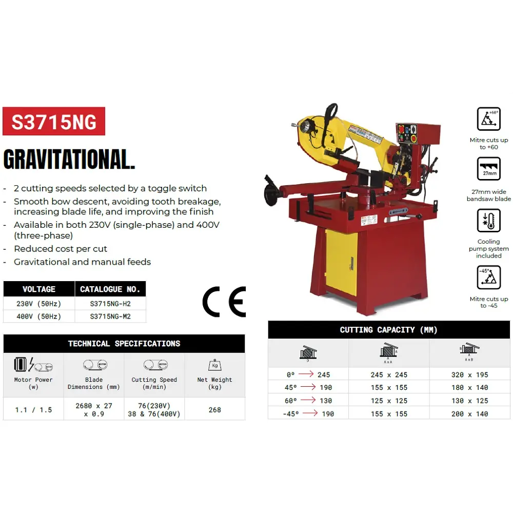 STARRETT - SCIE A RUBAN STATIONAIRE - 245 MM